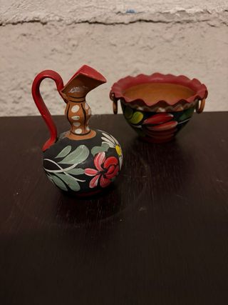 Set Ceramica Vintage Dipinta a Mano
