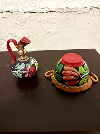 Set Ceramica Vintage Dipinta a Mano