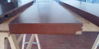 Mensole legno anni '80 - 3 pz
