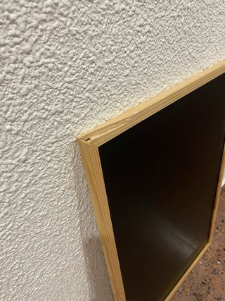 Pizarra negra con marco madera 40x60