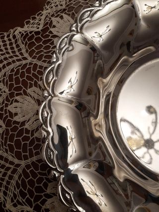 Panera alpaca plateada vintage