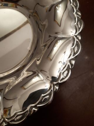 Panera alpaca plateada vintage