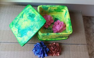 Joyero artesanal pintado a mano