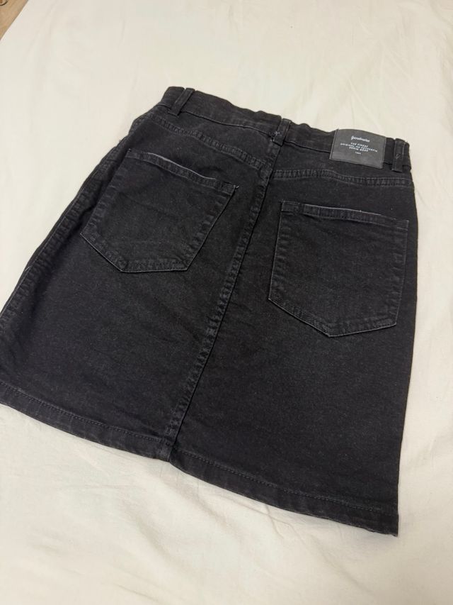 Mini Falda Vaquera Negra