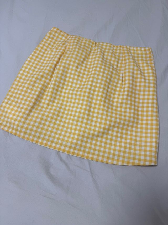 Mini Falda Amarilla Vichy