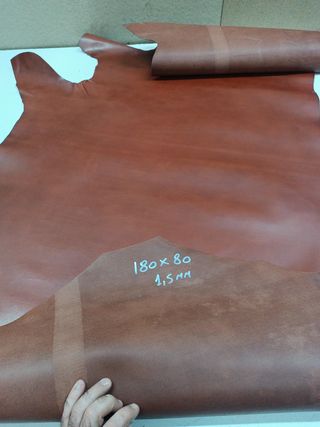 Cuero vaquetilla teja