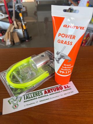 Pack desbroce: grasa + cabezal aluminio universal 