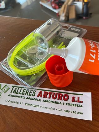 Pack desbroce: grasa + cabezal aluminio universal 