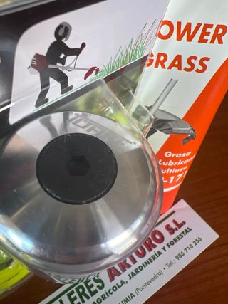 Pack desbroce: grasa + cabezal aluminio universal 