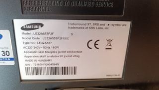 TV Samsung 32" LE32A557P2F