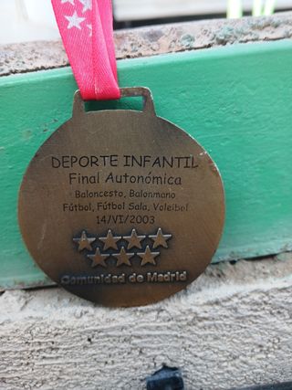 Medalla Deporte Infantil Madrid 2003