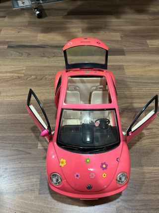 Coche Barbie VW Escarabajo Rosa