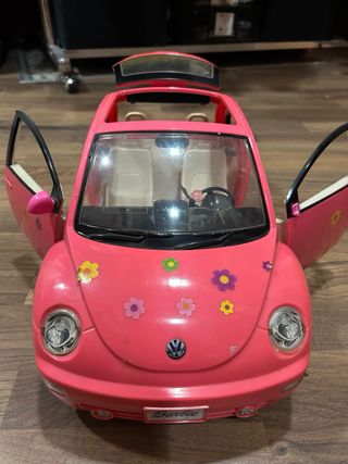 Coche Barbie VW Escarabajo Rosa