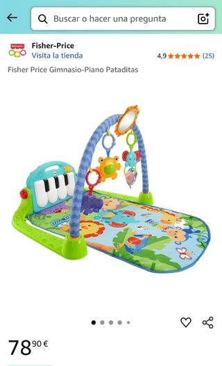 Gimnasio Bebé Fisher Price Piano