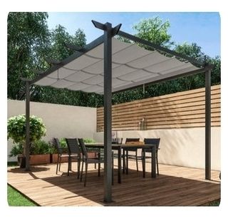 Pérgola 3x4m - Aluminio gris