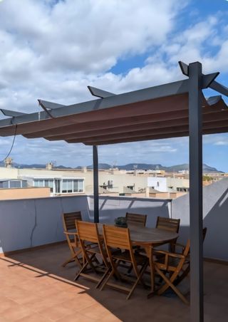 Pérgola 3x4m - Aluminio gris