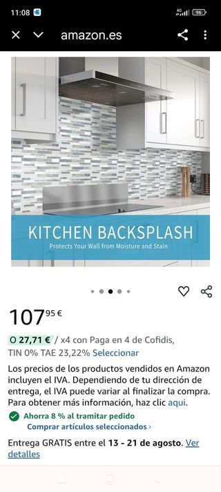 Azulejos adhesivos | 25uds. baño