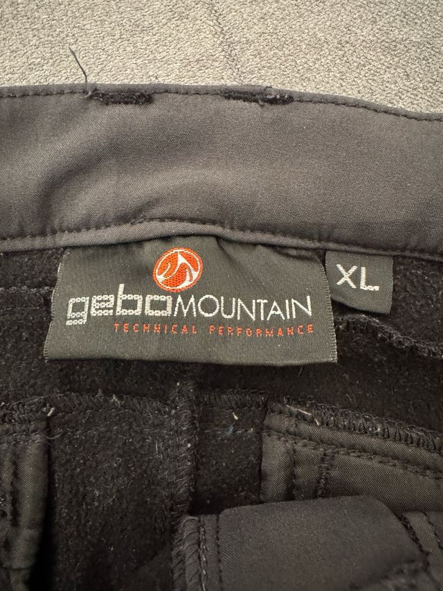 Pantaloni Gebo Mountain neri