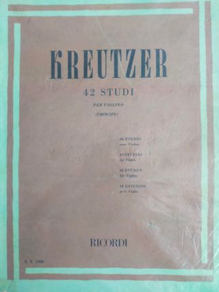 Estudios avanzados violín: de Kreutzer a Paganini
