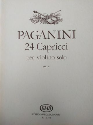 Estudios avanzados violín: de Kreutzer a Paganini