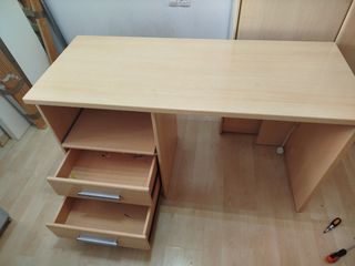 Escritorio 2 cajones - Madera