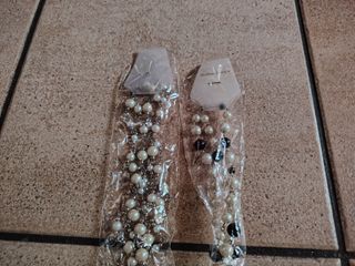 Collane perle bianche e nere