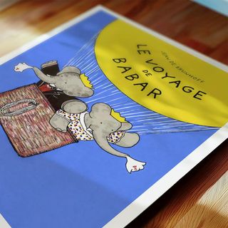 POSTER LE VOYAGE DE BABAR - EL VIAJE DE BABAR