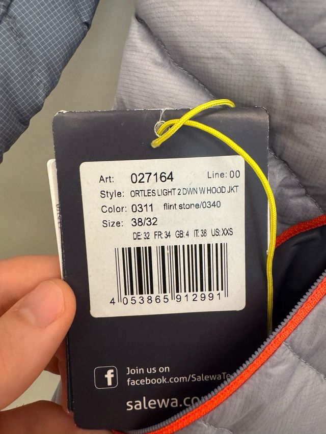 Giacca Salewa antivento Grigio Blu