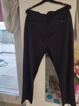 Pantalón traje mujer negro