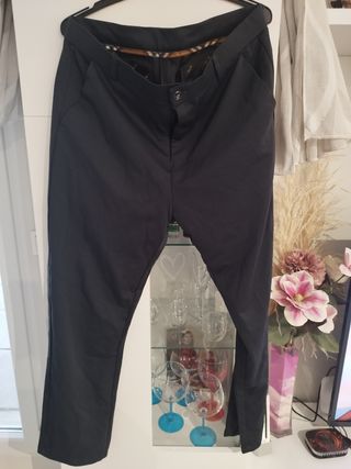 Pantalón traje mujer negro