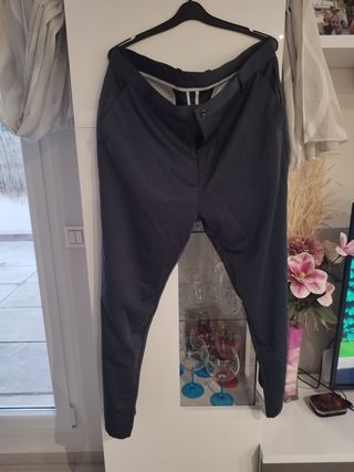 Pantalón traje mujer gris oscuro 