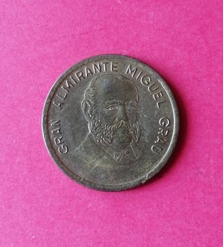 Moneda Perú 50 Céntimos 1986