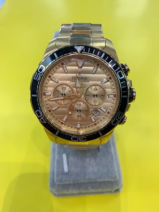 Festina dorado - Reloj cronógrafo