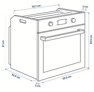 Horno aire forzado BEJUBLAD Ikea