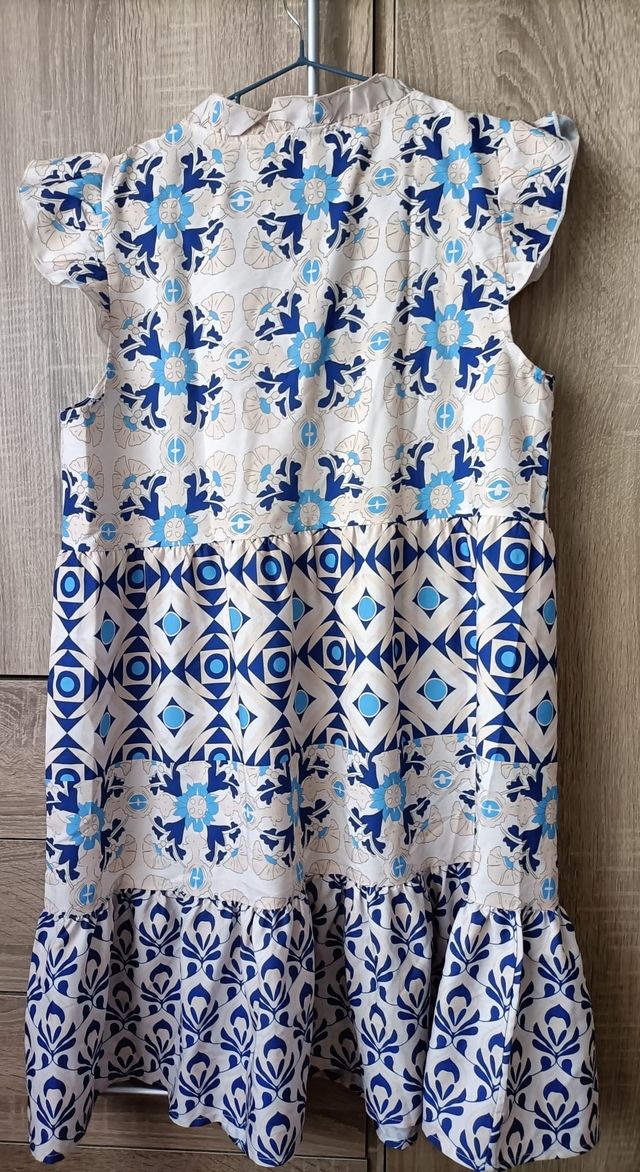 Vestido verano - azul beige