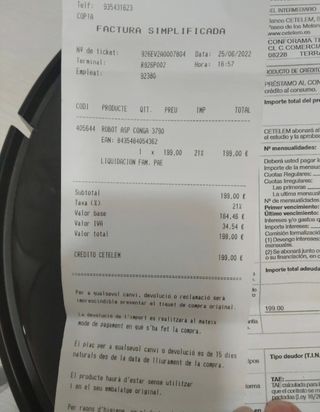 Cecotec Conga 3390 Robot Aspirador