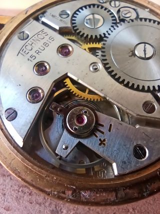 🇨🇭RELOJ TECHNOS 15 RUBIS🇨🇭