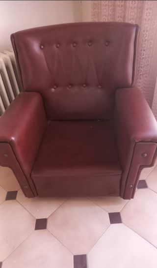 Sillón vintage marrón