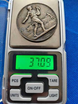 Medallas francesas antiguas de plata