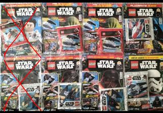 Revistas lego Star Wars con figura
