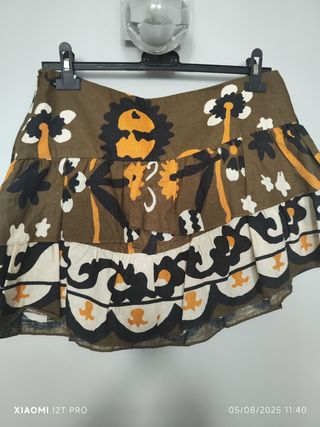 Mini falda Zara estampada