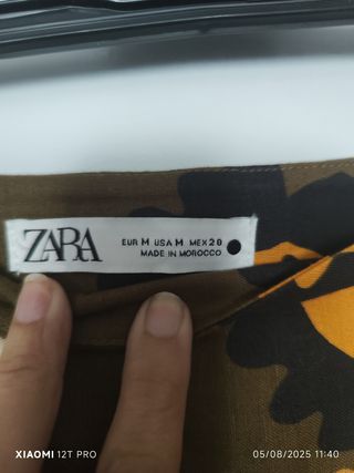 Mini falda Zara estampada