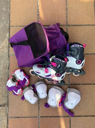 Patines Oxelo niña + protecciones
