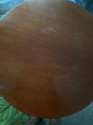 Mesa madera años 80. Auxiliar redonda
Mesa 1 