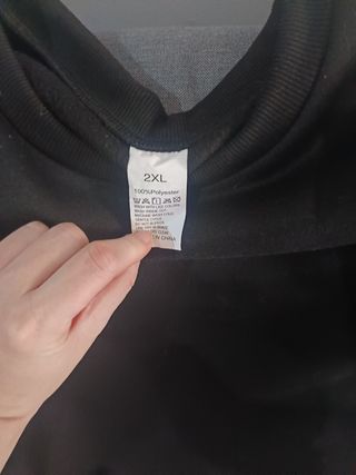 Sudadera negra XXL