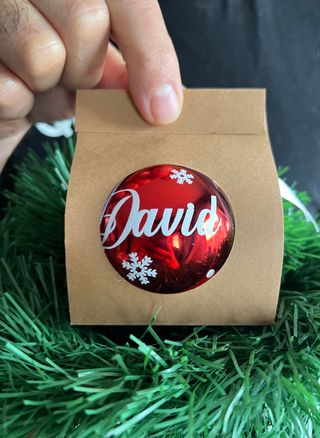 Bolas de Navidad PERSONALIZADAS con nombre o logo