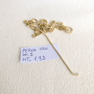 Catena strass e perle per creazione gioielli