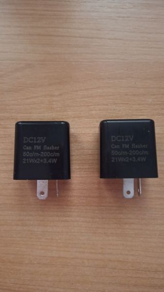 2 Relés intermitentes moto 12v