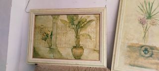 2 Cuadros decorativos florales