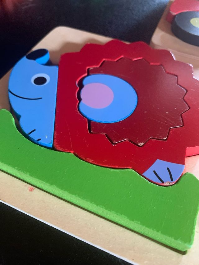 3 Puzzles Madera Montessori